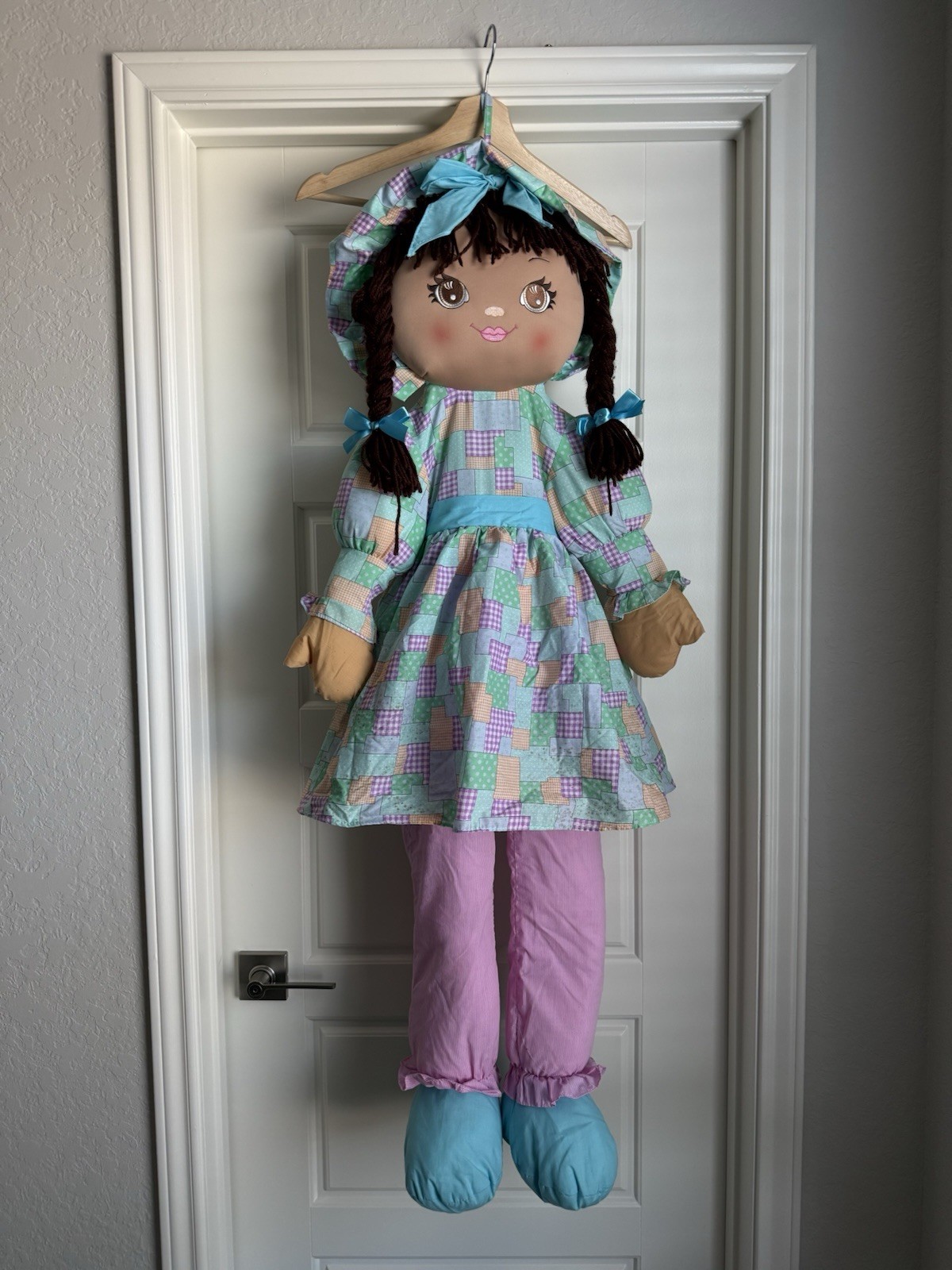 Rag Doll Sweetie Mine 1995 Vintage Brown Eyes Brown Hair 47.5”