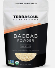 Terrasoul Super Foods Organic Baobab Fruit Powder, 12 Ounces Non-GMO