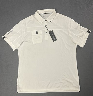 Galvin Green Men s Golf Polo Shirt Size Large Maple Polo White