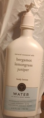 BBW Aromatherapy Elements WATER Bergamot Lemongrass Juniper BODY LOTION 6.5oz