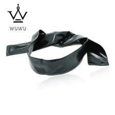 Black Blindfold Patent Leather Blinder Eye Mask Patch BlindMask Sleep Game
