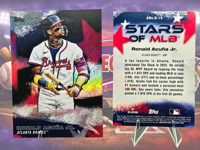 2026 Topps Series 1 Stars of MLB SMLB-15 Ronald Acuña Jr. Atlanta Braves NM