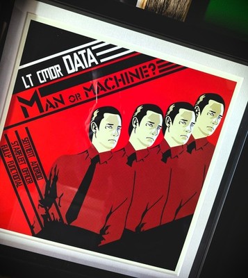 Star Trek: The Next Generation DATA / Kraftwerk Man Machine Mashup Artprint