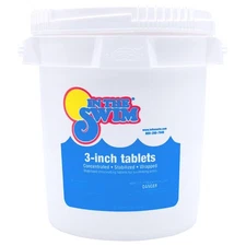 In The Swim 3 Inch Stabilized Chlorine Tablets for Sanitizing Swimming Pools -