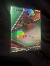 2022-23 Bowman's Best University POSH ALEXANDER Auto Green Refractor /99