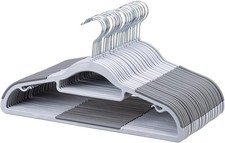 30-pack Slim Non-slip Hangers 360 Swivel Hook Heavy Duty Gray 30-pack Slim Non-slip Hangers 360 Swivel Hook Heavy Duty Gray