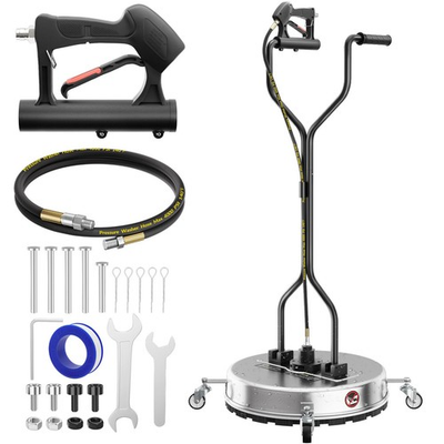 #ad Pressure Washer Surface Cleaner with WheelsDual HandleStainless Steel Housing $296.99
