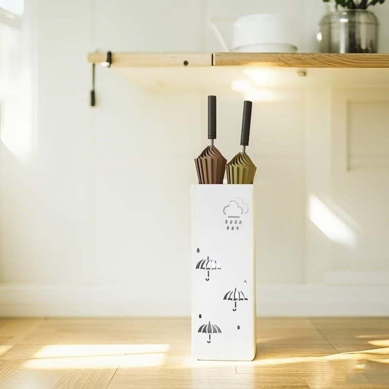 Metal Umbrella Holder Stand Sturdy Storage Solution Entryway Office Home New