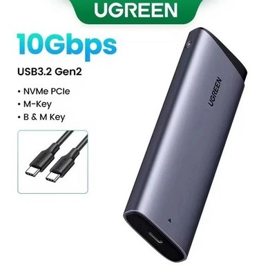 UGREEN M.2 NVMe SSD Gehäuse, USB 3.2 Gen 2 10Gbps NVMe Externes Gehäuse