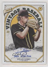2023 Onyx Vintage Auto Blue Ink Inscribed 4/5 Dylan Lesko #VADL Auto 0j81