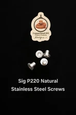 Sig Sauer P220 Screw Set - New Hex Head Natural Stainless Steel • 4 pc Set