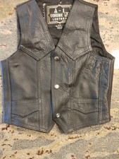 Vintage A-1 Genuine Leather Biker's Vest