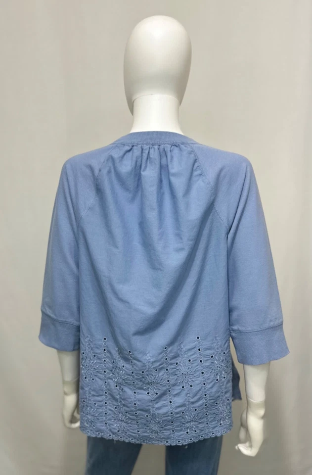 Matilda Jane In The Moment Womens Sweatshirt M Cotton Blend Blue Long Sleeve - Image 4 of 4