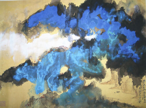Chinese Painting Scroll Splash Color Landscape 泼彩山水 By Zhang Daqian 张大千 - Picture 3 of 9