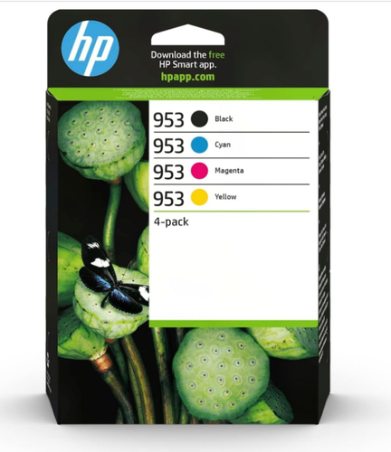 HP 953 4 Pack Ink Cartridges Genuine Original - Brand New EXP June 2026 6ZC69AE