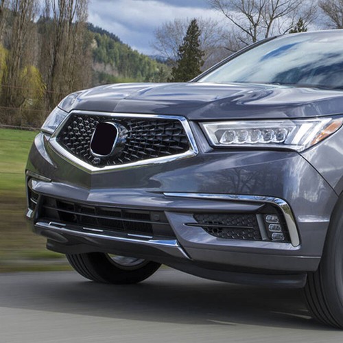 Black and Silver Front Grille Central Bumper Grill Fits For Acura MDX 2014-2019 - Picture 2 of 6