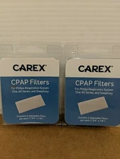 Lot of 2-Carex CPAP Filters for Philips Respironics System One/60 series