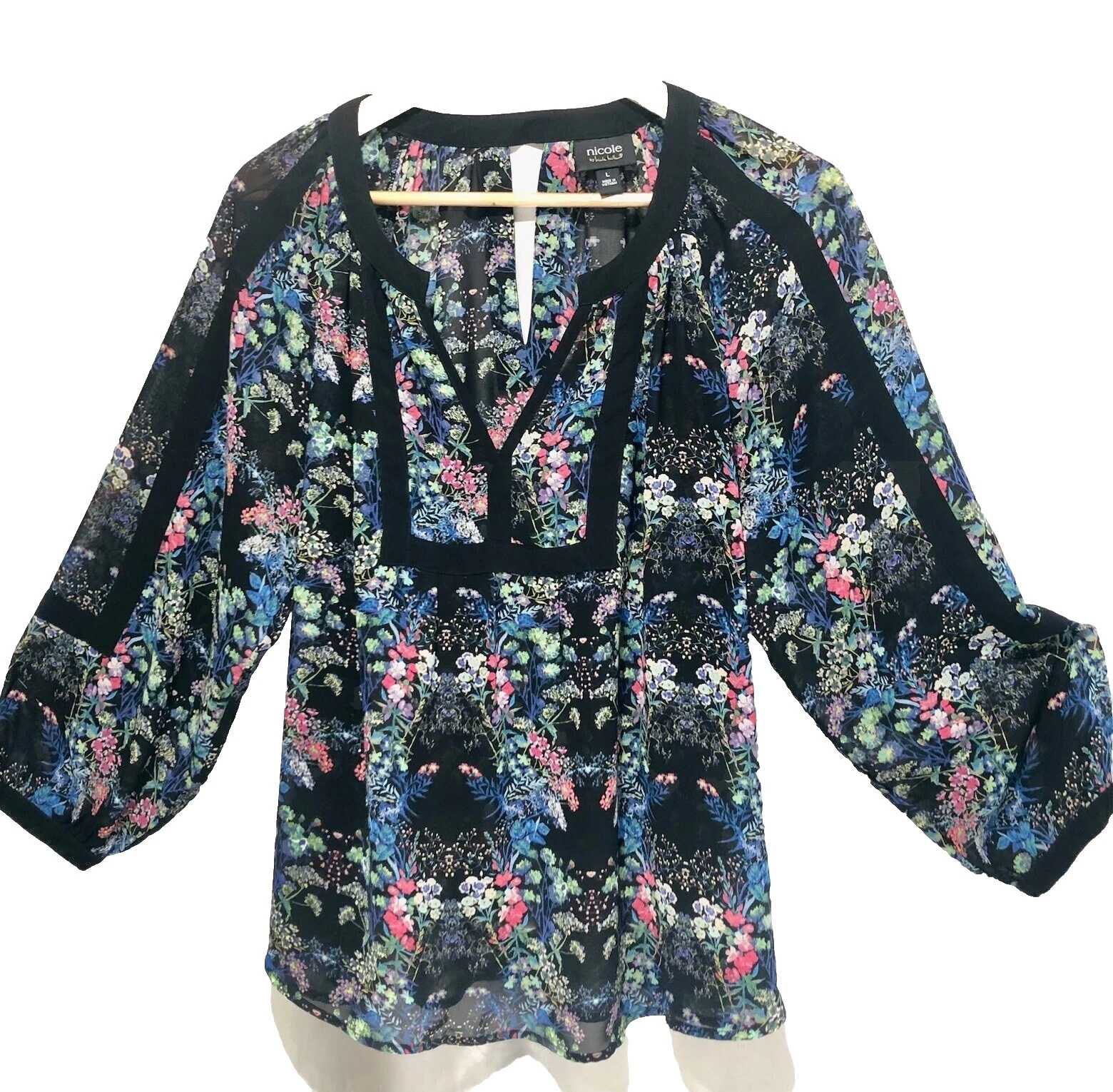 Tops floral Nicole Miller Poliéster para Mujeres
