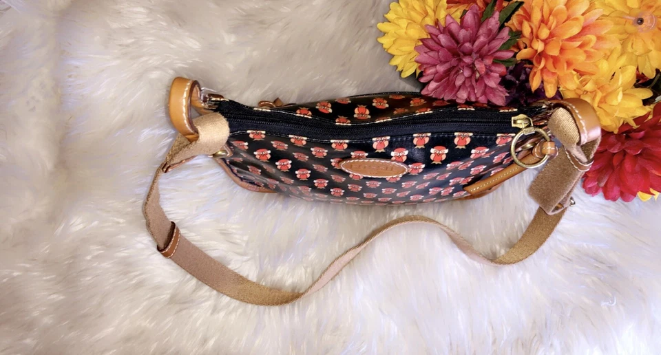 Bolso de lona/cuero con estampado de búho FOSSIL Foto 3 de 4