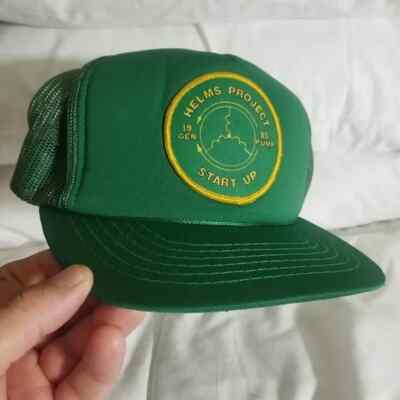 VINTAGE NEW TRUCKER HAT 1985 HELMS PROJECT POWER