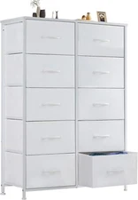MCQ Dresser Dresser for Bedroom Furniture Fabric Storage Tower with 10 Drawers