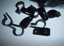 5 3/4" Black Nylon Power Wire Cable Clamp Tie Down Holder Car Audio Split Loom