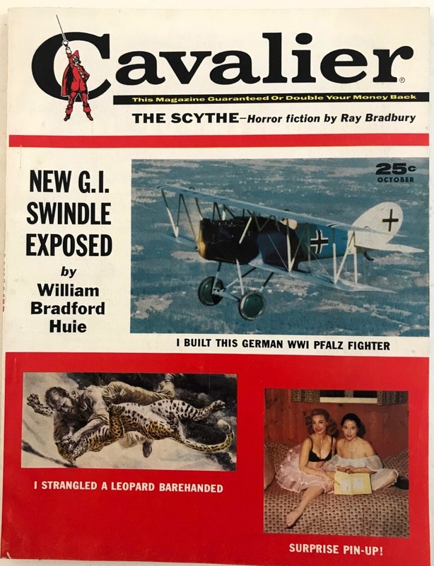 CAVALIER Magazine, October 1959, Men's Magazine, Restored Pfalz WW I Fighter