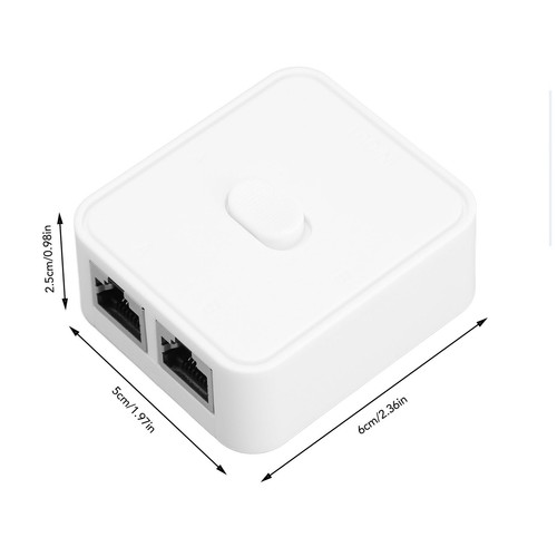 Gigabit Switch PoE Extender Switch 2 Port 10/100/1000Mbps 2In1/1In2 Out Fit - Picture 7 of 22