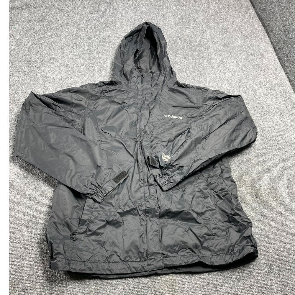 Columbia Men's Black Waterproof Breathable Windbreaker Jacket Size L