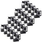 20x Étiquettes nylon flexible IND 12mm pour Dymo Rhino 1000 Noir sur blanc 18488