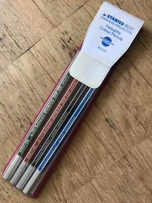   STABILO  8007 overhead-projection Farbstifte Colour Pencils wasserlöslich 4x