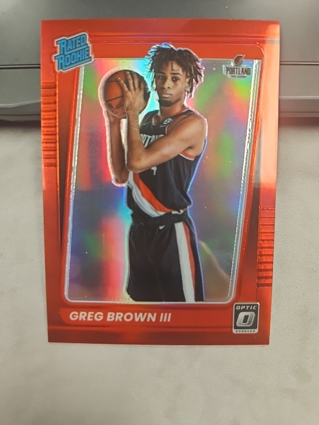 2021-22 NBA Panini Optic Rated Rookie Red Prizm 11/99 Greg Brown III #195