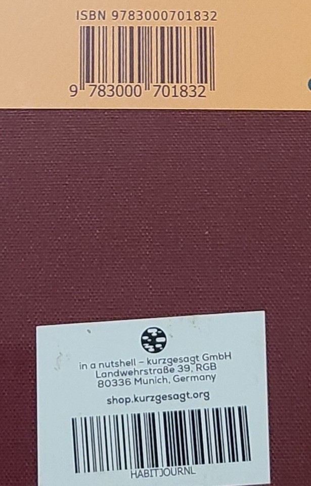 Habit Journal Kurzgesagt eBay