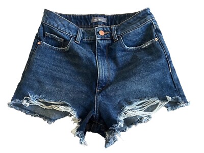 DL1961 CLEO 3” Ultra High Rise Cutoff Shorts With Frayed Hem Waist: 29”  Size 26