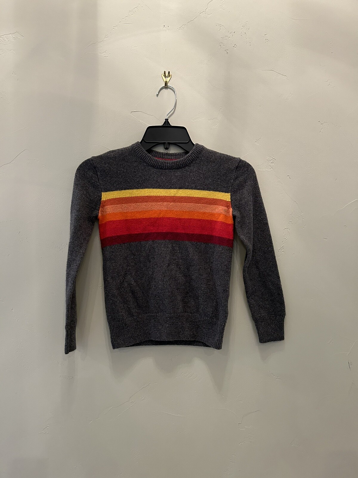 Gap Kids Boys Gray Striped Sweater Size Small 6/7