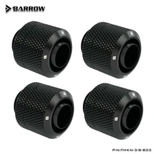 Barrow G1/4" 3/8" ID, 1/2" OD 10/13mm Compression Fitting for Soft Tubing Black