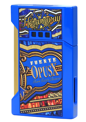 Elie Bleu Jet Flame Lighter Blue Hemingway by Opus X, EBJ12273