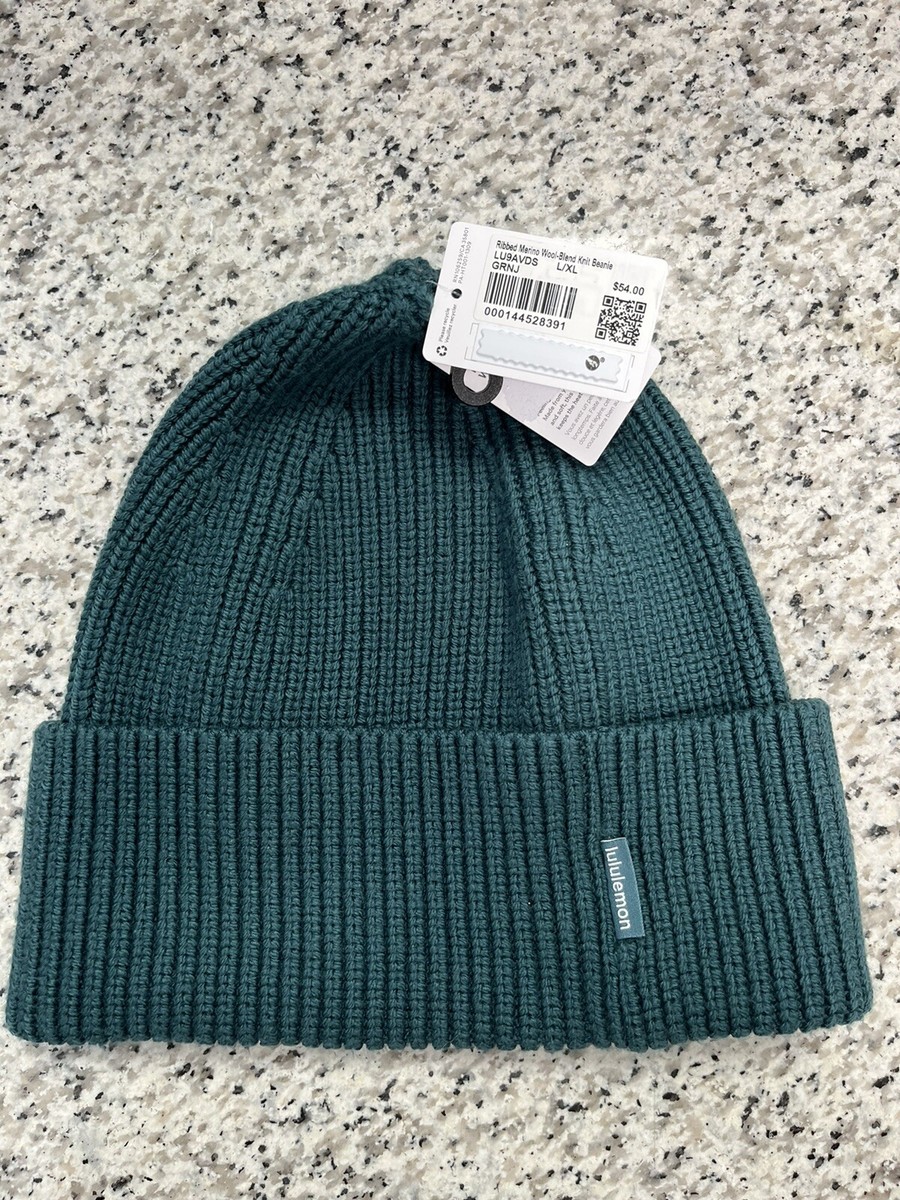 NWT Lululemon RIBBED MERINO WOOL BLEND KNIT BEANIE SZ L/XL  display picture 2