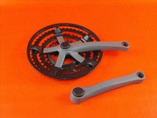 Retro Vintage Fahrrad Kurbelgarnitur Thunventura 3 fach 4 Kant NOS #18