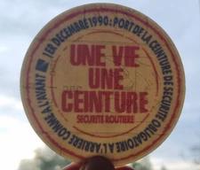 Road Safety Sticker ONE BELT ONE LIFE!