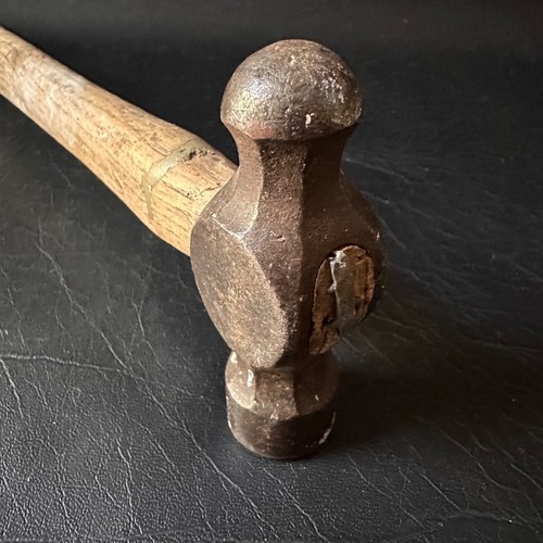 VINTAGE 1/2 LB BALL PEIN PEEN HAMMER HEAD HAND TOOL MADE IN ENGLAND? - Picture 6 of 8