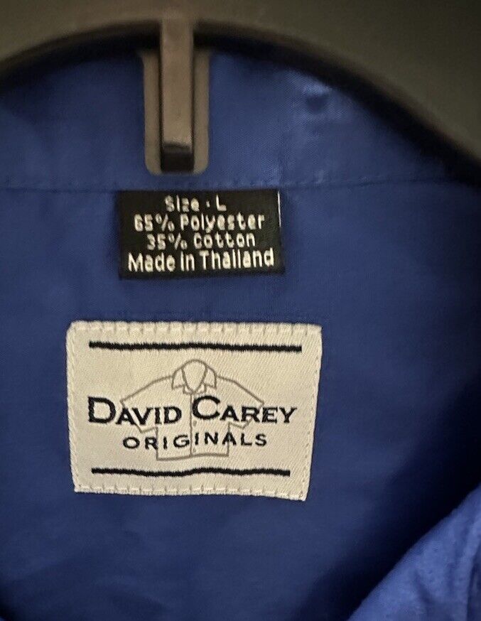 David Carey Originals Shelby Cobra Button Up Blue… - image 3