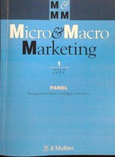 MICRO & MACRO MARKETING (2017) VOL.1 AA.VV. IL MULINO 2017  BROSSURA