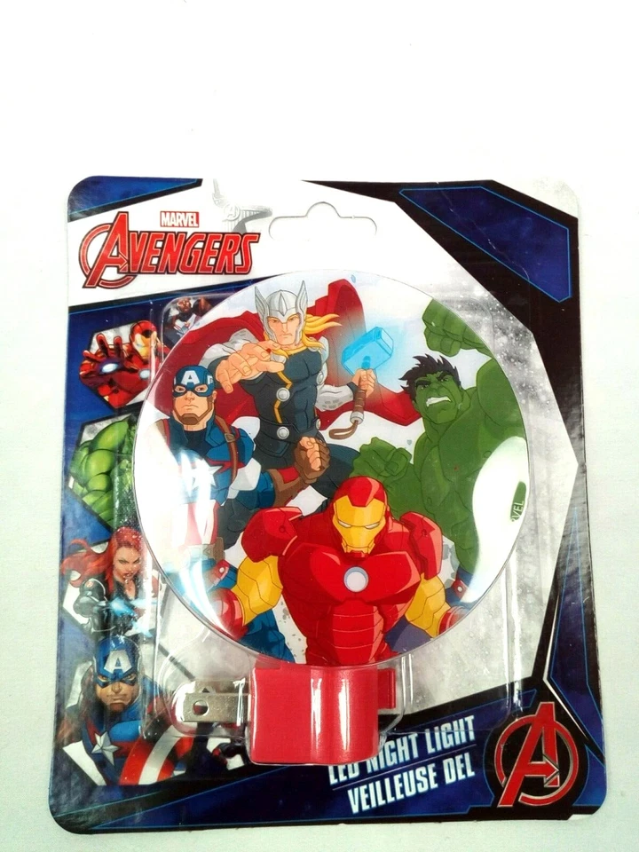 NEW Avengers Characters LED Night Light Plug in with Bulb, Indoor Use !   - Image 2 of 4
