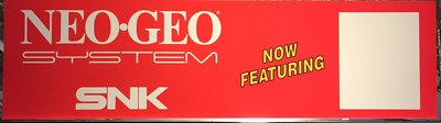 Neo Geo SNK 1 Slot Arcade Marquee 23.5'' x 6.5''