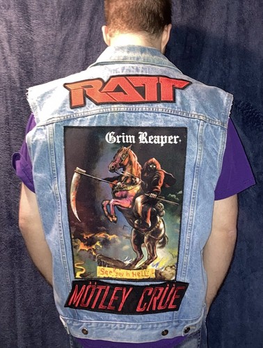 Heavy Metal Patch Vest, Grim Reaper 