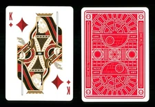 Playing card Star Wars Dark Side Red Luke Skywalker - King of Diamonds ZT 24