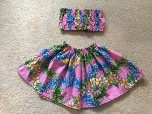 hawaiian skirt and top