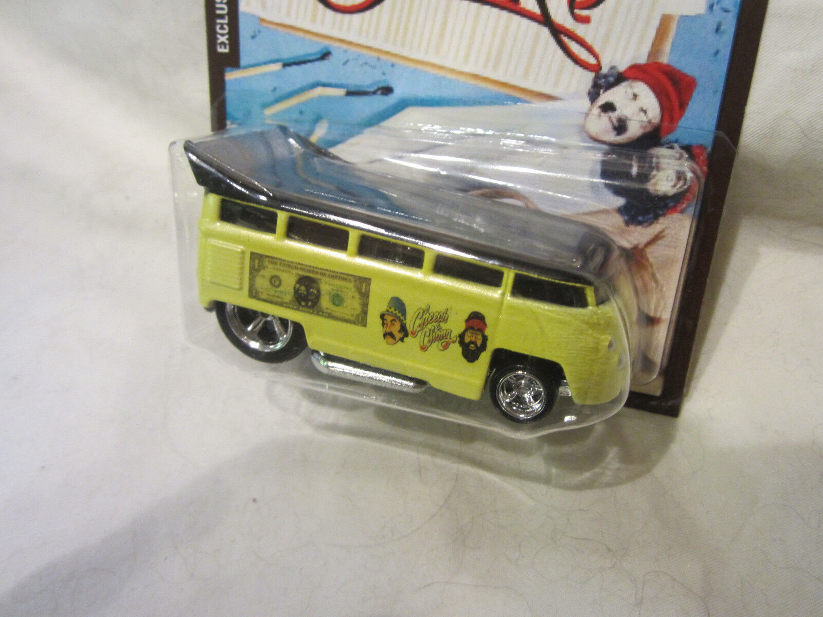 Hot Wheels CUSTOM VOLKSWAGEN DRAG BUS Cheech & Chong Real Riders 1/5 Made!