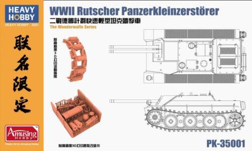 Heavy Hobby PK-35001 1/35 WWII Rutscher Panzerkleinzerstorer Model Kit - Picture 1 of 8